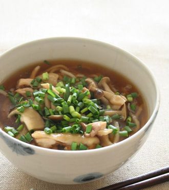 鶏肉きのこのあんかけ麺